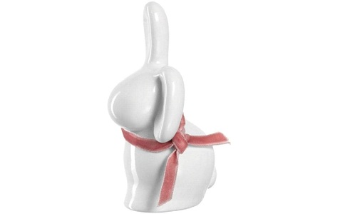 LEONARDO, Leonardo Hase Pesaro 10 cm, 6 Stück, Weiss, LEONARDO Dekofigur »Hase Pesaro 10 cm, 6 Stück«