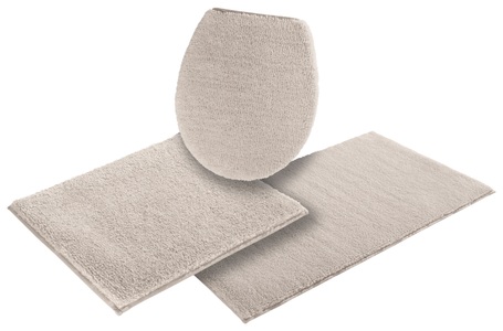 my home Badematte »Vanessa«, Höhe 10 mm, rutschhemmend beschichtet, schnell trocknend, Badteppich, weiche Haptik, unifarben