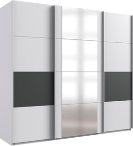 Wimex, Wimex Schwebetürenschrank »Barmbek«, mit 2 Stoffboxen und zusätzlichen Einlegeböden, Wimex Schwebetürenschrank »Barmbek Schlafzimmerschrank BESTSELLER Garderobenschrank«, Kleiderschrank mit 2 Stoffboxen und 2 zusätzlichen Böden, Spiegeltür