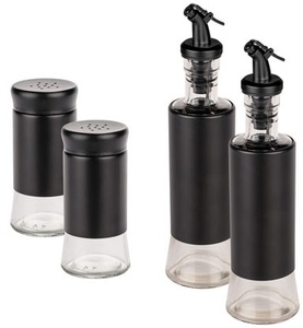 Wenko, WENKO Menage-Set »Boga«, (Set, 4 tlg.), mit Gewürzstreuer: 2 x Gewürzstreuer, 2 x Öl & Essig Spender, WENKO Menage-Set »Boga«, (Set, 4 tlg.), Set 4-tlg., 2 x Gewürzstreuer, 2 x Öl & Essig Spender