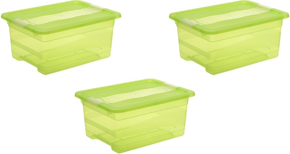 keeeper, keeeper Aufbewahrungsbox »cornelia«, (Set, 3 St.), mit Deckel, 12 Liter, keeeper Organizer »cornelia«, (Set, 3 St.), Aufbewahrungsbox, 12 L, mit Deckel, Schiebeverschluss
