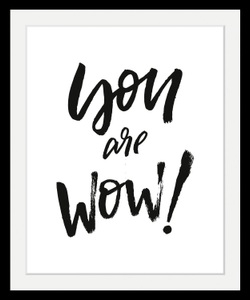 undefined, Bild »Spruch«, queence Bild »Spruch«, Schwarz-Weiss-Schriftzug-Motivationsbilder, HD Premium Poster-Druck inkl. Holzrahmen
