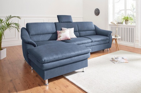 SIT&MORE, sit&more Ecksofa, sit&more Ecksofa »Cardoso L-Form« mit Federkern, wahlweise mit Bettfunktion