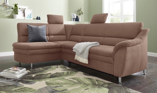 SIT&MORE, sit&more Ecksofa, sit&more Ecksofa »Cardoso L-Form«, mit Federkern, wahlweise mit Bettfunktion und Schubkasten