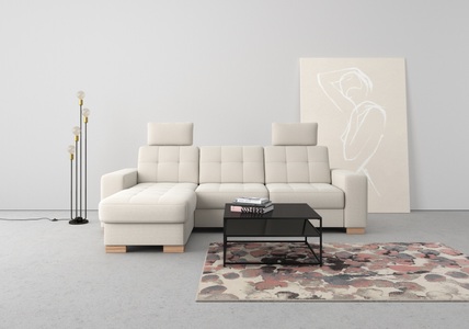 SIT&MORE, sit&more Ecksofa, wahlweise mit Bettfunktion und Bettkasten, sit&more Ecksofa »Quincy L-Form«, wahlweise mit Bettfunktion und Bettkasten