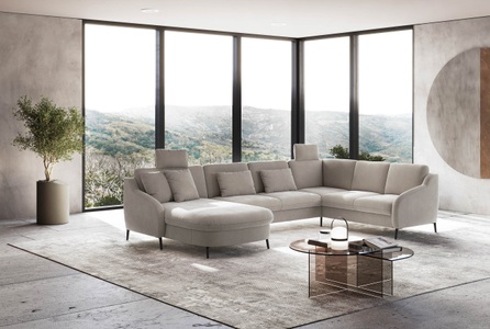 sit&more Wohnlandschaft »Soul U-Form«, wahlweise mit Bettfunktion und Bettkasten oder Schubkasten