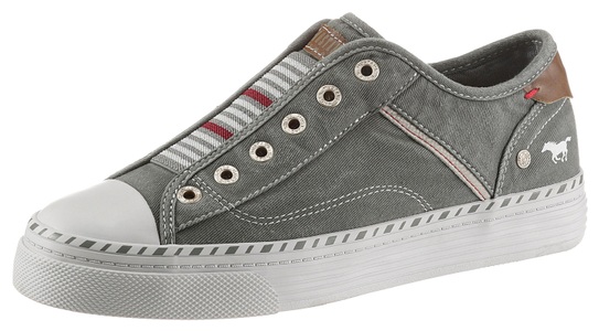 MUSTANG SHOES, Mustang Shoes Slip-On Sneaker, mit praktischem Gummizug, Mustang Shoes Slip-On Sneaker »Schlupfschuh, Freizeitschuh,«, Slipper, Schlupfschuh, Freizeitschuh mit praktischem Gummizug
