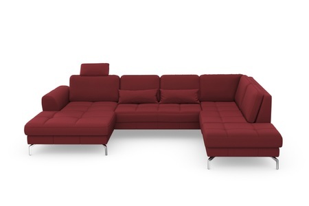 sit&more Wohnlandschaft »Bendigo V«, inklusive Sitztiefenverstellung, Bodenfreiheit 15 cm, wahlweise in 2 unterschiedlichen Fussfarben