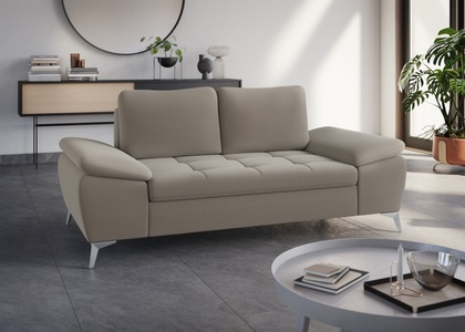 sit&more 2-Sitzer, mit hochwertigen Metallfüssen