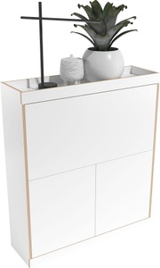 Müller SMALL LIVING, Müller SMALL LIVING Sekretär »FLAI Home-Office kompakt«, drei Rückwände: Melamin, magnetisch oder mit 6mm dickem Bulletin Board, Müller SMALL LIVING Sekretär »FLAI Home-Office kompakt«, drei Rückwände: Melamin, magnetisch oder mit 6mm dickem Bulletin Board