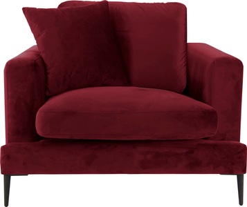 LEONIQUE, Leonique Sessel »Cozy«, mit Metallbeinen und Zierkissen, Leonique Sessel »Cozy Loungesessel«, mit Metallbeinen und Zierkissen