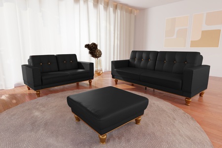 SIT&MORE, sit&more 2-Sitzer »Orient 5«, Rückenkissen mit Strass-Stein, goldfarbene Applikationen, sit&more 2-Sitzer »Orient 5«, Rückenkissen mit Strass-Stein, goldfarbene Applikationen