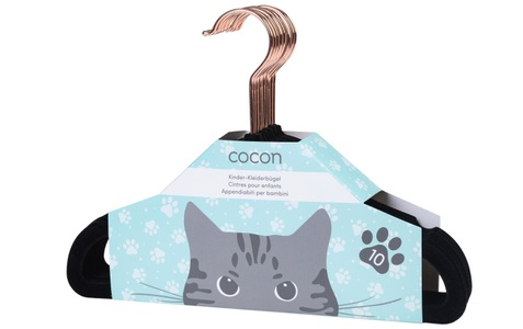 CoCon, Cocon Kleiderbügel »10 Stück, Schwarz«, Cocon Kleiderbügel »10 Stück, Schwarz«
