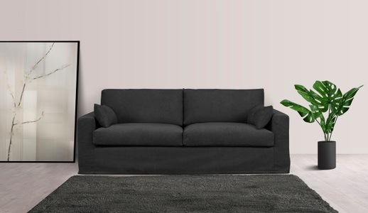 LeGer Home by Lena Gercke, LeGer Home by Lena Gercke 2-Sitzer »Sölve«, mit optischer Husse, weicher Sitzkomfort, LeGer Home by Lena Gercke 2-Sitzer »Sölve«, mit optischer Husse, weicher Sitzkomfort