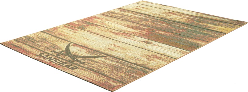 Sansibar, Sansibar Teppich »Rantum Beach SA-029«, rechteckig, Flachgewebe, modernes Design, Motiv Holzdielen, In- & Outdoor geeignet, Sansibar Teppich »Rantum Beach SA-029«, rechteckig, 5 mm Höhe, Flachgewebe, modernes Design, Motiv Holzdielen, In- & Outdoor geeignet