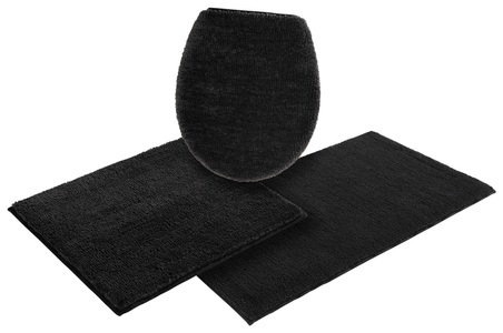 my home Badematte »Vanessa«, Höhe 10 mm, rutschhemmend beschichtet, schnell trocknend, Badteppich, weiche Haptik, unifarben
