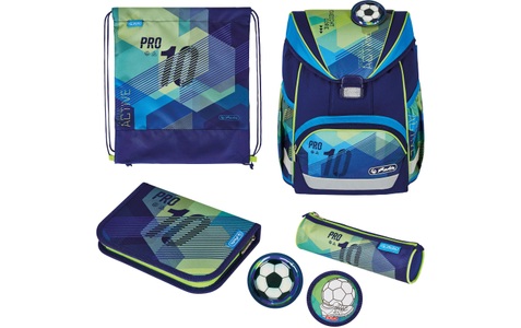 Herlitz, UltraLight Plus Green Goal, Schulranzen, Herlitz Schulrucksack »UltraLight Plus G«