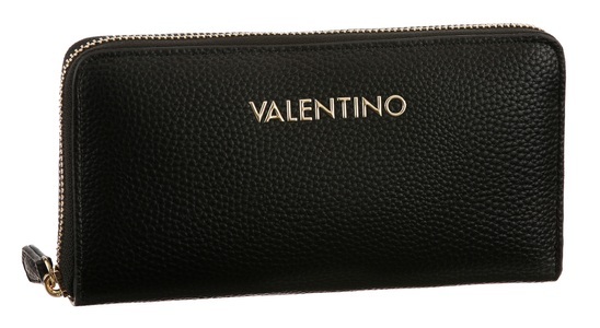VALENTINO BAGS, VALENTINO BAGS Geldbörse »BRIXTON«, mit Logoschriftzug und viel Stauraum, VALENTINO BAGS Geldbörse »BRIXTON«, Geldbeutel Portemonnaie Damenbörse
