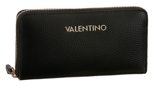 VALENTINO BAGS, VALENTINO BAGS Geldbörse »BRIXTON«, mit Logoschriftzug und viel Stauraum, VALENTINO BAGS Geldbörse »BRIXTON«, Geldbeutel Portemonnaie Damenbörse