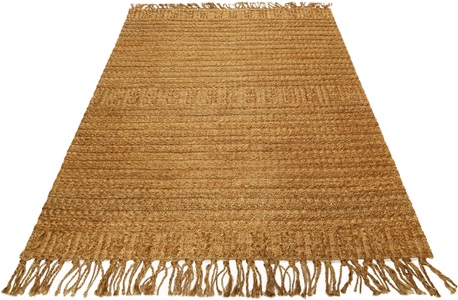 Green Looop, Green Looop Teppich »Marseille«, rechteckig, 5 mm Höhe, Green Looop Teppich »Marseille«, rechteckig, 5 mm Höhe, handgewebter Juteteppich, Naturfaser, Wohnzimmer