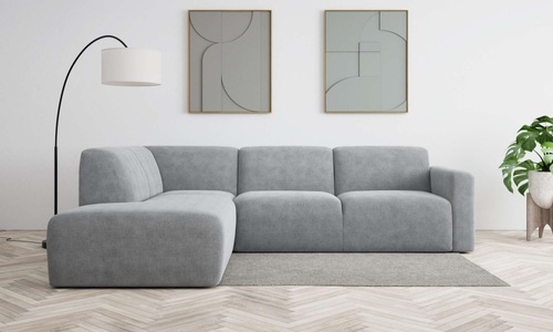 ANDAS, andas Ecksofa »Tvinnum«, Breite 255 cm, L-Form, Struktur weich, Chenille, mit Komfortschaum, andas Ecksofa »Tvinnum«, Breite 255 cm, L-Form, Struktur weich, Chenille, mit Komfortschaum