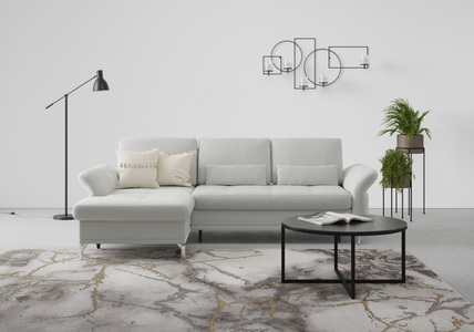 INOSIGN, INOSIGN Ecksofa »Palm Beach«, Federkern, mit Sitztiefenverstellung, wahlweise mit Bettfunktion, Bettkasten und Armteilverstellung, INOSIGN Ecksofa »Palm Beach L-Form«, Federkern, mit Sitztiefenverstellung, wahlweise mit Bettfunktion