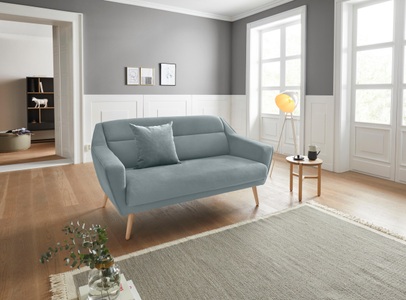 ANDAS, andas 2-Sitzer »Bille«, mit Naht im Rückenkissen und Eiche-Beinen, Design by Morten Georgsen, andas 2-Sitzer »Bille«, mit Naht im Rückenkissen und Eiche-Beinen, Design by Morten Georgsen