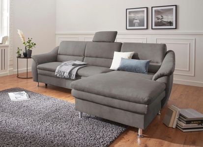 SIT&MORE, sit&more Ecksofa, sit&more Ecksofa »Cardoso L-Form« mit Federkern, wahlweise mit Bettfunktion