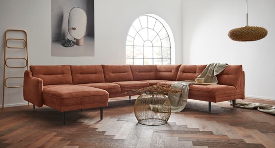 ANDAS, andas Wohnlandschaft »Nordfyn«, edles Design in 3 Bezugsqualitäten, Design by Morten Georgsen, andas Wohnlandschaft »Nordfyn U-Form«, edles Design in 3 Bezugsqualitäten, Design by Morten Georgsen
