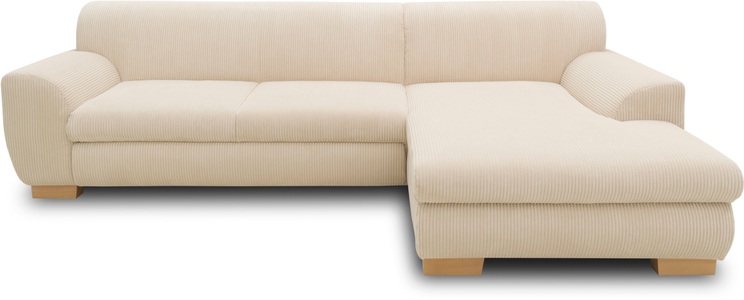 HOME AFFAIRE, Home affaire Ecksofa »Nika«, wahlweise mit Bettfunktion, auch in Cord, Home affaire Ecksofa »Nika zeitlos und elegant, L-Form« wahlweise mit Bettfunktion, auch in Cord