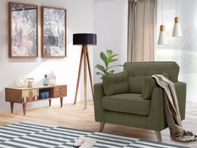 HOME AFFAIRE, Home affaire Sessel »Copenhagen«, feiner Keder, Kopfheftung im Rücken und Armlehnkissen, Home affaire Sessel »Copenhagen«, feiner Keder, Kopfheftung im Rücken und Armlehnkissen