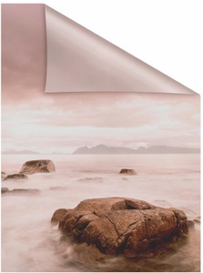 LICHTBLICK ORIGINAL, LICHTBLICK ORIGINAL Fensterfolie "Stone" 1 Stk. blickdicht strukturiert Klebepunkte selbstklebend, Sichtschutz