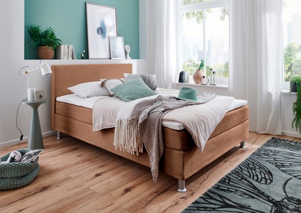 ATLANTIC home collection Boxbett »Edison«, inkl. Bonnellfederkern-Matratze und Topper
