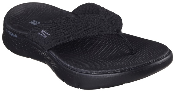 Skechers, Skechers Go Walk Flex Damen Flip Flop Schwarz, Skechers Go Walk Flex Damen Flip Flop Schwarz