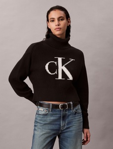 CALVIN KLEIN JEANS, Calvin Klein Jeans Strickpullover Rollkragen, loose fit