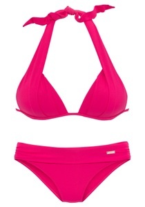 Lascana, LASCANA Triangel-Bikini, LASCANA Triangel-Bikini, im Nacken zu binden, wattierte Cups, mit eingearbeiteten Kissen