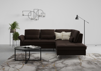 INOSIGN, INOSIGN Ecksofa »Palm Beach«, Federkern, mit Sitztiefenverstellung, wahlweise mit Bettfunktion, Bettkasten und Armteilverstellung, INOSIGN Ecksofa »Palm Beach L-Form«, Federkern, mit Sitztiefenverstellung, wahlweise mit Bettfunktion