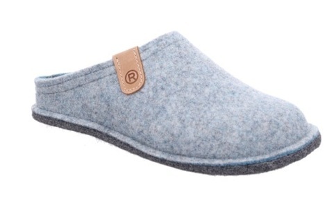 Rohde, Rohde Lucca Damen Hausschuh Grau, Rohde Pantoffel »LUCCA«, Clog, Hausschuh, Homeslipper in melierter Optik