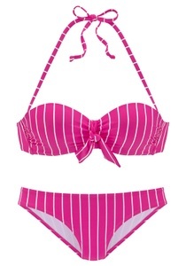 VIVANCE, Vivance Bügel-Bandeau-Bikini, mit Zierschleife am Top, Vivance Bügel-Bandeau-Bikini, mit Zierschleife am Top