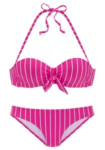 VIVANCE, Vivance Bügel-Bandeau-Bikini, mit Zierschleife am Top, Vivance Bügel-Bandeau-Bikini, mit Zierschleife am Top