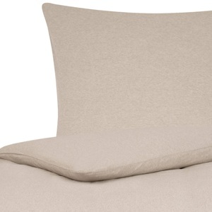 TRAUMSCHLAF, TRAUMSCHLAF Bettwäsche »Jersey Melange«, (2 tlg.), schlichte bügelfreie Ganzjahreswäsche, 