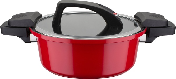 GSW, Energiespartopf 'Gourmet red'; Fassungsvermögen 4 Liter GSW rot, 