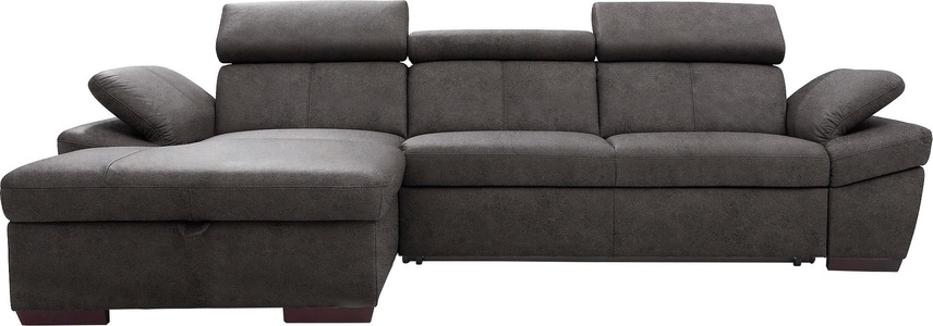 exxpo - sofa fashion Ecksofa, inklusive Kopfteil- und Armteilverstellung, wahlweise mit Bettfunktion