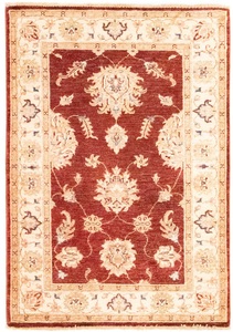 MorgenLand, morgenland Wollteppich »Ziegler Teppich handgeknüpft rot«, rechteckig, 6 mm Höhe, morgenland Wollteppich »Ziegler Teppich handgeknüpft rot«, rechteckig, 6 mm Höhe