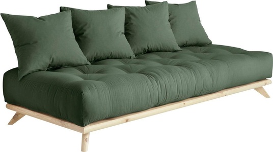 Karup Design, Karup Design SENZA Futonsofa inkl. 4 Kissen, Farbe und Gestell auswählbar, Karup Design Daybett »Senza Daybed«, mit Holzstruktur
