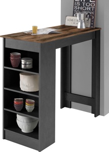 HBZ, HBZ Bartisch »Mojito«, Bartisch mit Regal beidseitig montierbar, HBZ Bartisch »Mojito, TOPSELLER!«, (Bartisch, Tisch), Bartisch mit Regal beidseitig montierbar