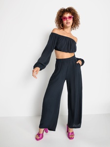 LSCN by LASCANA, LSCN by LASCANA Carmenbluse, in verkürzter Länge, LSCN by LASCANA Carmenbluse, in verkürzter Länge