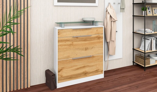 borchardt Möbel, borchardt Möbel Schuhschrank »Oliva«, Breite 89 cm, stehend, borchardt Möbel Schuhschrank »Oliva«, Breite 89 cm, stehend