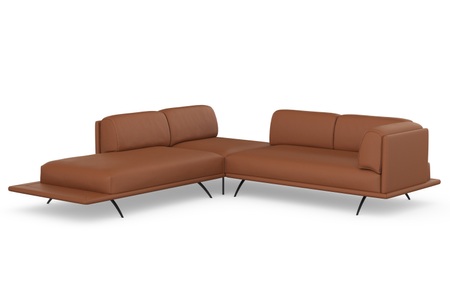 machalke®, machalke® Ecksofa »benito«, mit bezogenem Sockel, machalke® Ecksofa »benito, L-Form«, mit bezogenem Sockel