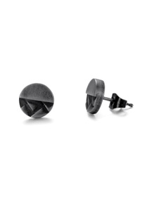 FIRETTI, Firetti Single-Ohrstecker »Woven, mit Struktur«, Firetti Single-Ohrstecker »Schmuck Geschenk Ohrschmuck einzeln Woven, mit Struktur«